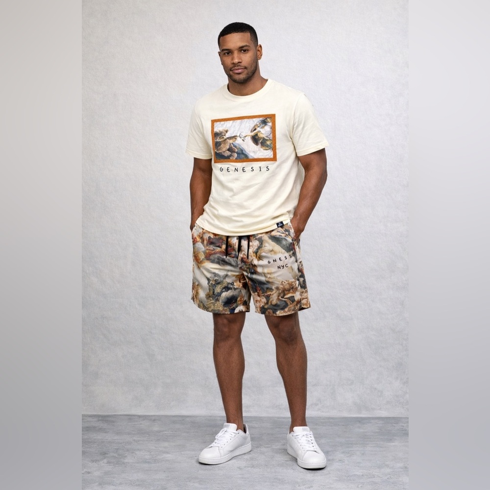 Genesis board shorts and tshirt